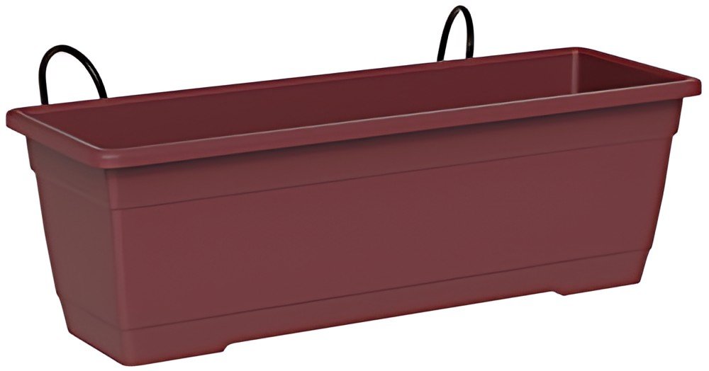tera Kit de jardinière "Birka", support inclus, rouge foncé