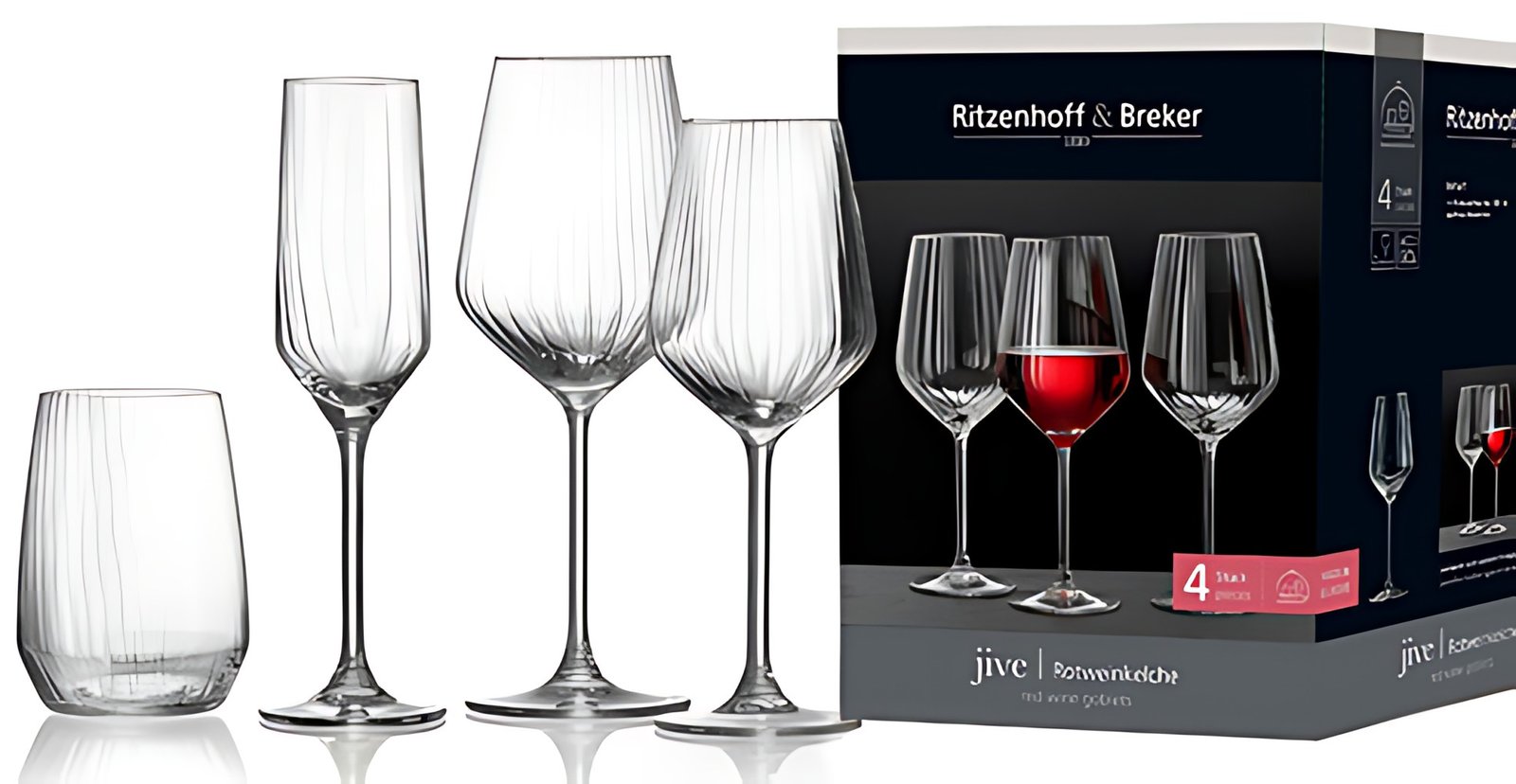 Ritzenhoff & Breker Verre à rouge blanc JIVE, 0,53 l