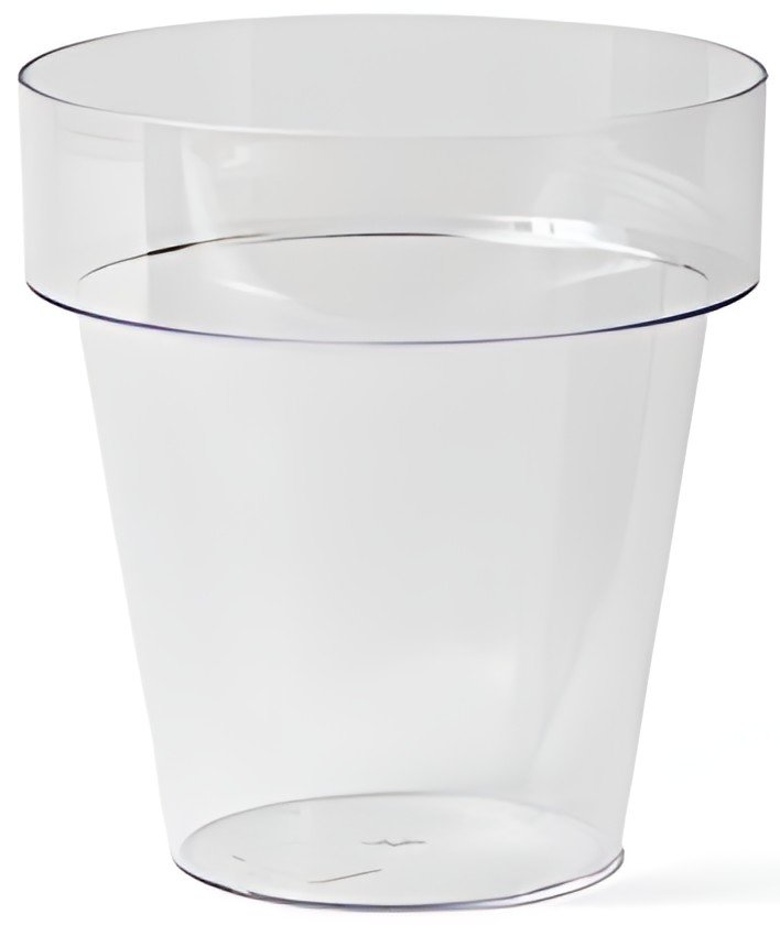 tera Pot de fleurs "Porto 16", transparent
