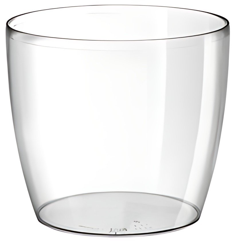 tera Pot de fleurs "Madeira 16", transparent
