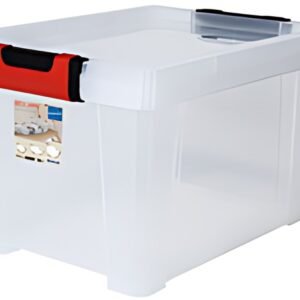 EDA Boîte de rangement CLiPSTOCK, 15 litres, PP, transparent