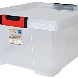EDA Boîte de rangement CLiPSTOCK, 75 litres, PP, transparent