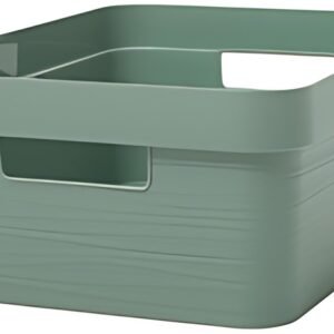 EDA Boîte de rangement STONE, 18 litres, PP, vert laurier