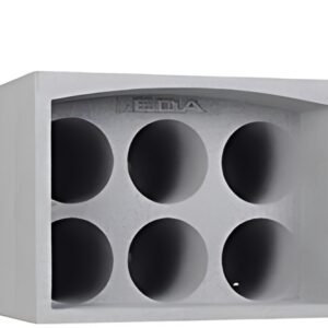 EDA Porte-bouteilles, pour 6 bouteilles, polystyrène, gris