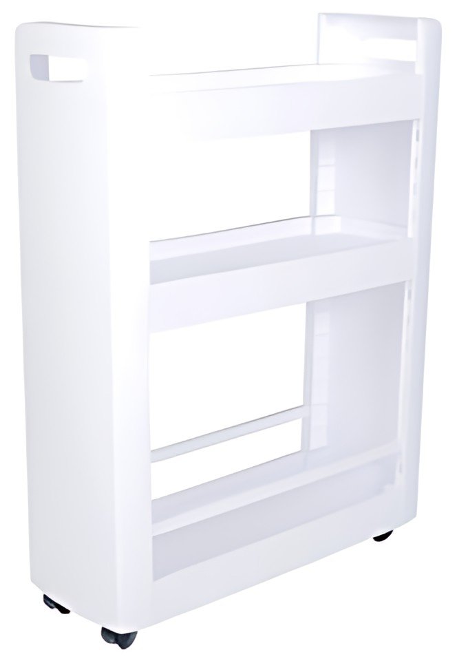 EDA Desserte mobile MOBILO, 3 tablettes, PP, blanc