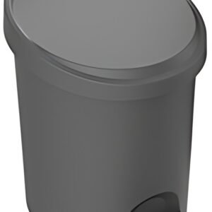 EDA Poubelle cosmétique à pédale Stepy, 6 litres, anthracite