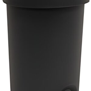 EDA Poubelle à pédale Stepy, 15 litres, PP, anthracite