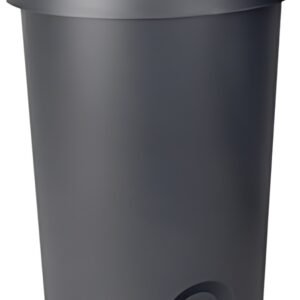 EDA Poubelle à pédale Stepy, 27 litres, PP, anthracite