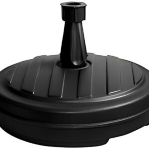 EDA Pied de parasol, plastique, rond, 430 mm, gris foncé