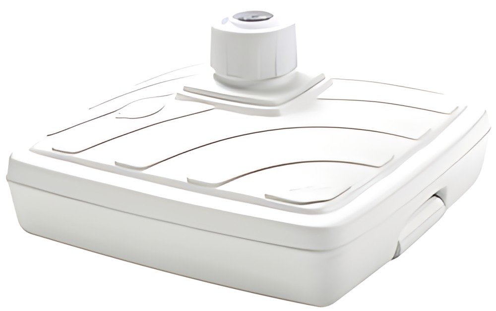 EDA Pied de parasol, plastique, carré, (L)565 mm, blanc