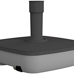 EDA Pied de parasol, plastique, carré 49,5 x 49,5