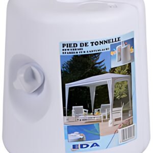EDA Pied pour tonnelle, plastique, à remplir, blanc