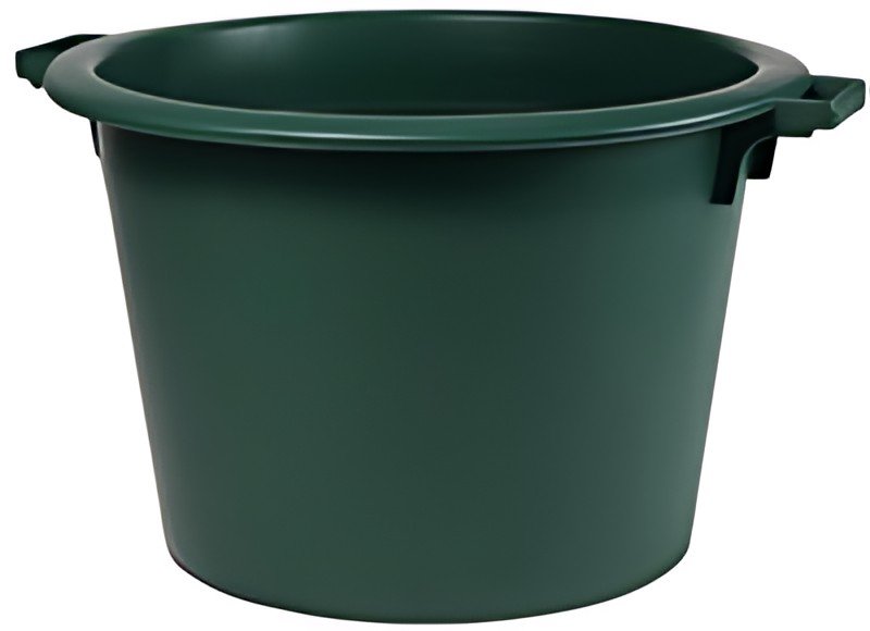 EDA Baquet universel, rond, 110 litres, plastique, vert