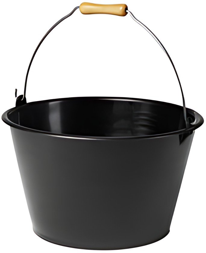 EDA Seau, 15,5 litres, plastique, noir