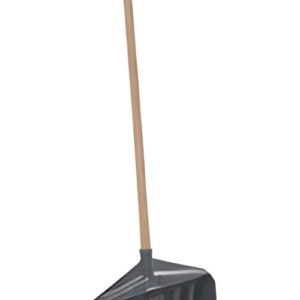 EDA Pelle à neige avec manche en bois, largeur: 460 mm, gris