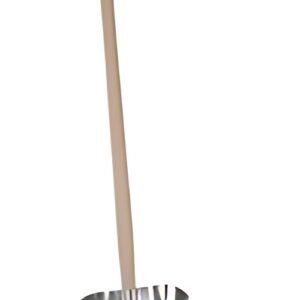 EDA Pelle avec manche en bois, largeur: 360 mm, argent