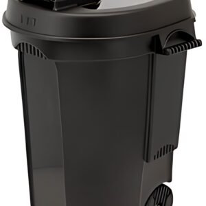 EDA Poubelle, 110 litres, plastique, noir