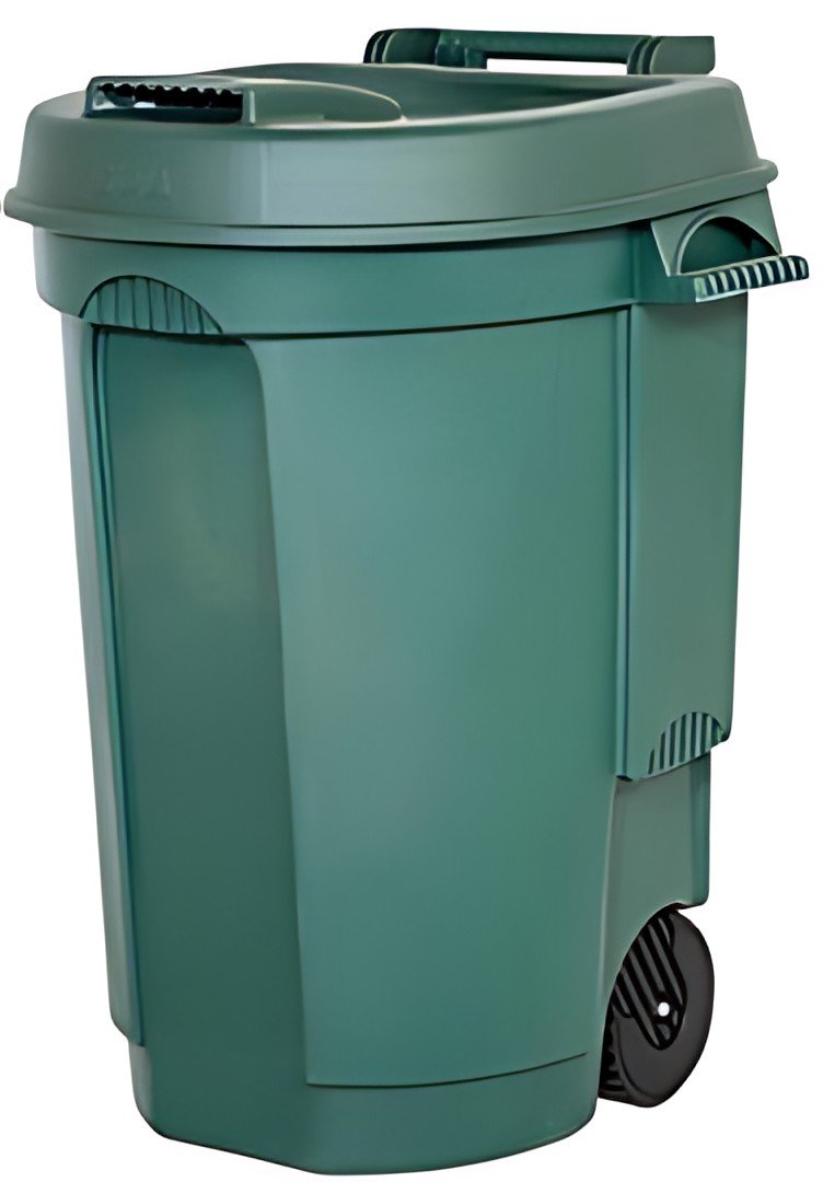 EDA Poubelle, 110 litres, plastique, vert