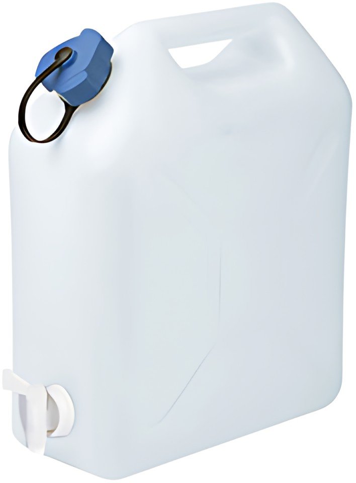 EDA Jerrican alimentaire Extra Fort, 5 litres, blanc