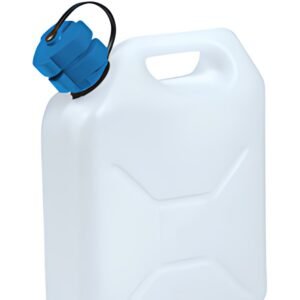 EDA Jerrican, 5 litres, avec bec verseur, blanc