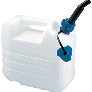 EDA Jerrican, 10 litres, avec bec verseur, blanc