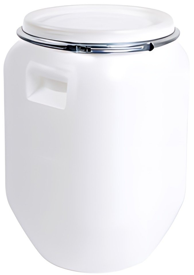 EDA Fût de stockage, 50 litres, plastique, blanc