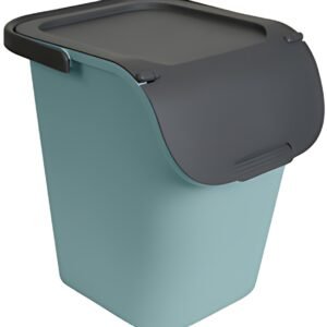 EDA Poubelle de tri "TriHome", 40 litres, vert/anthracite