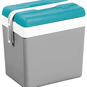 EDA Glacière, plastique, 24 litres, gris / bleu lagune