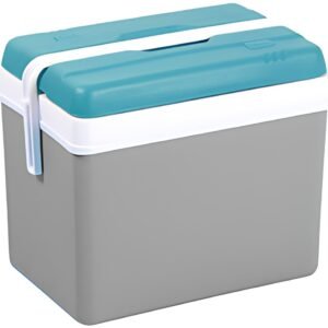 EDA Glacière, plastique, 35 litres, gris / bleu lagune