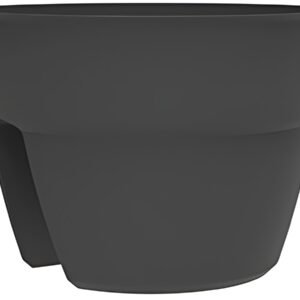 EDA Pot pour balustrade "OSAKA", diamètre 300 mm, anthracite