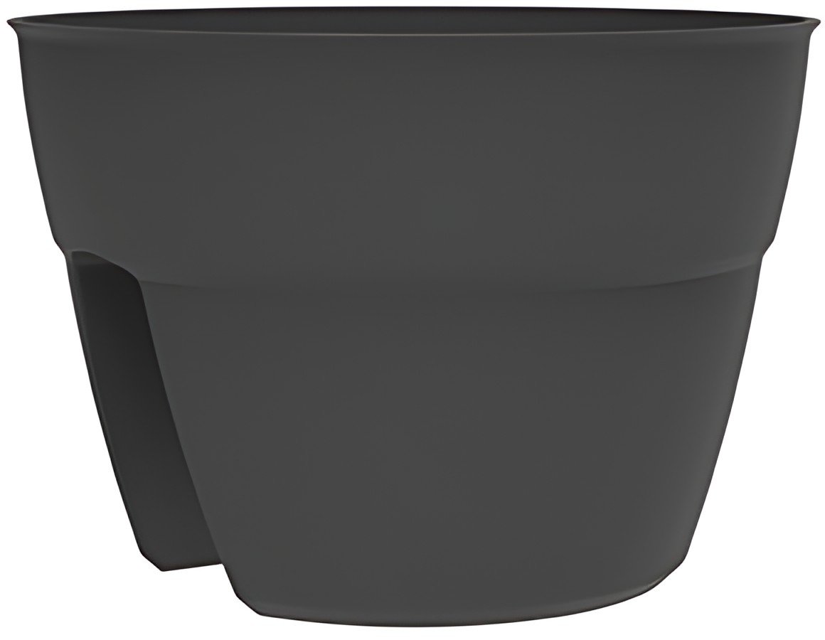 EDA Pot pour balustrade "OSAKA", diamètre 300 mm, anthracite