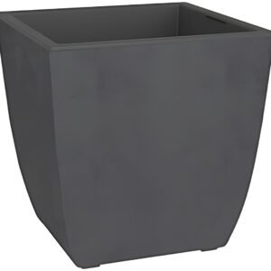 poétic Bac à plantes BASALT Diva, carré, 435 mm, anthracite