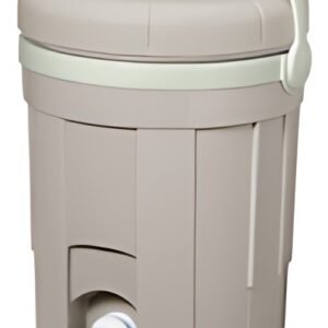 EDA Composteur de cuisine BOKASHI, 8 litres, chaux/amande
