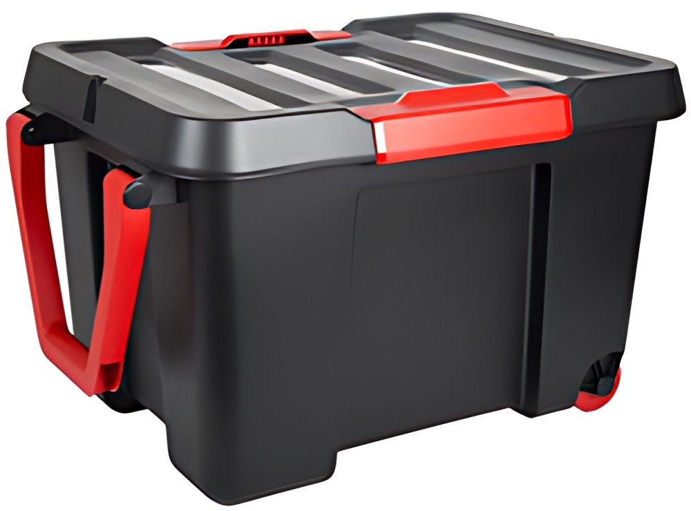 EDA Boîte de rangement STOCK'R, 120 litres, noir