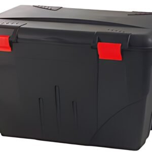 EDA Boîte de rangement TRAFIC, 200 litres, noir/rouge