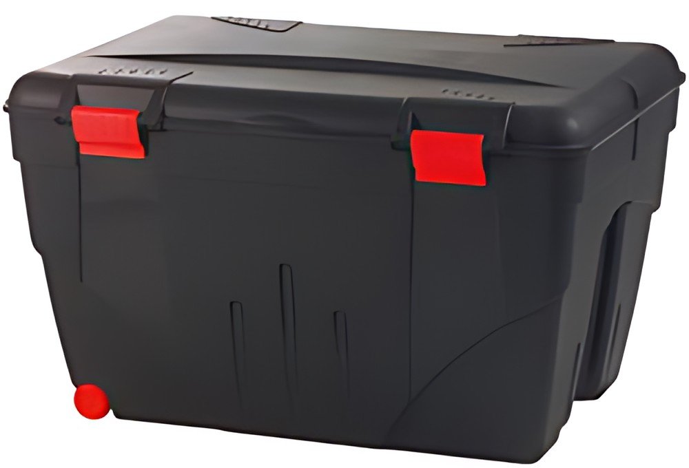 EDA Boîte de rangement TRAFIC, 200 litres, noir/rouge