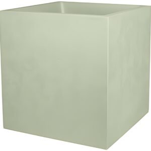 poétic Bac à plantes BASALT double paroi, 395 mm, vert amand