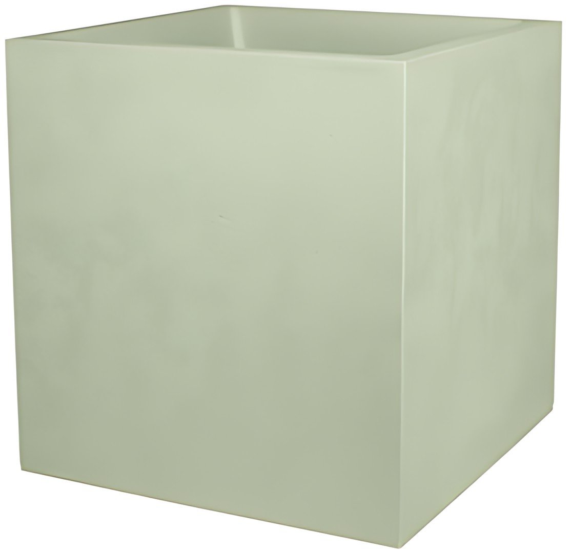 poétic Bac à plantes BASALT double paroi, 395 mm, vert amand