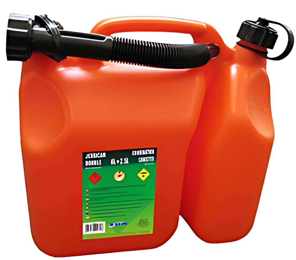 EDA Jerrican combi pour carburant 6 L + huile 2,5 L