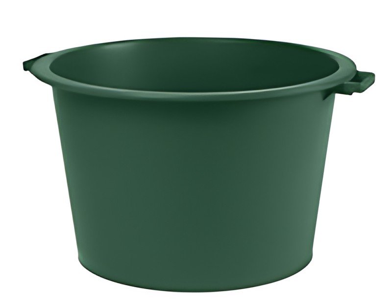 EDA Baquet universel, rond, 75 litres, plastique, vert