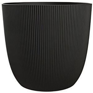 EDA Cache-pot IRIS, diamètre: 137 mm, noir