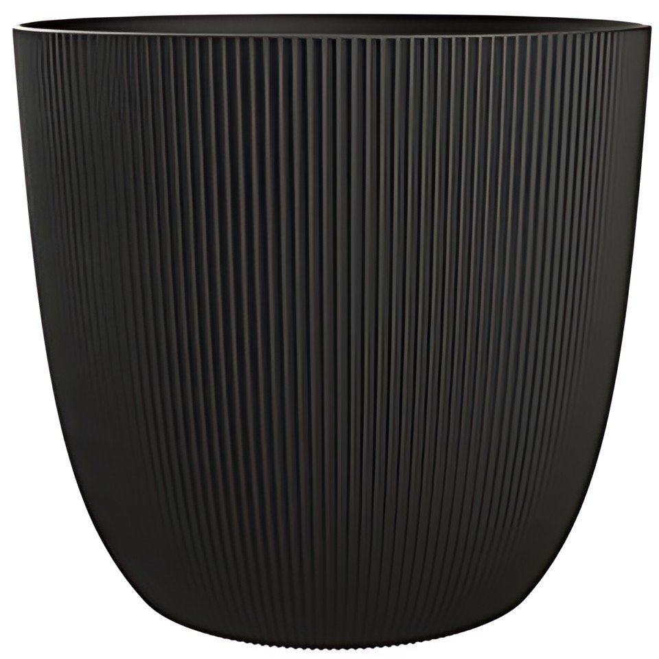 EDA Cache-pot IRIS, diamètre: 137 mm, noir