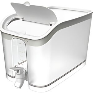 EDA Distributeur de boisson, 5 L, transparent avec couvercle