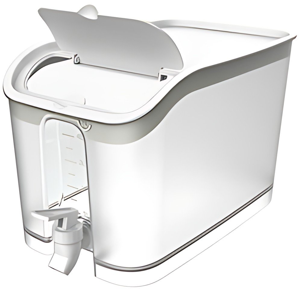 EDA Distributeur de boisson, 5 L, transparent avec couvercle