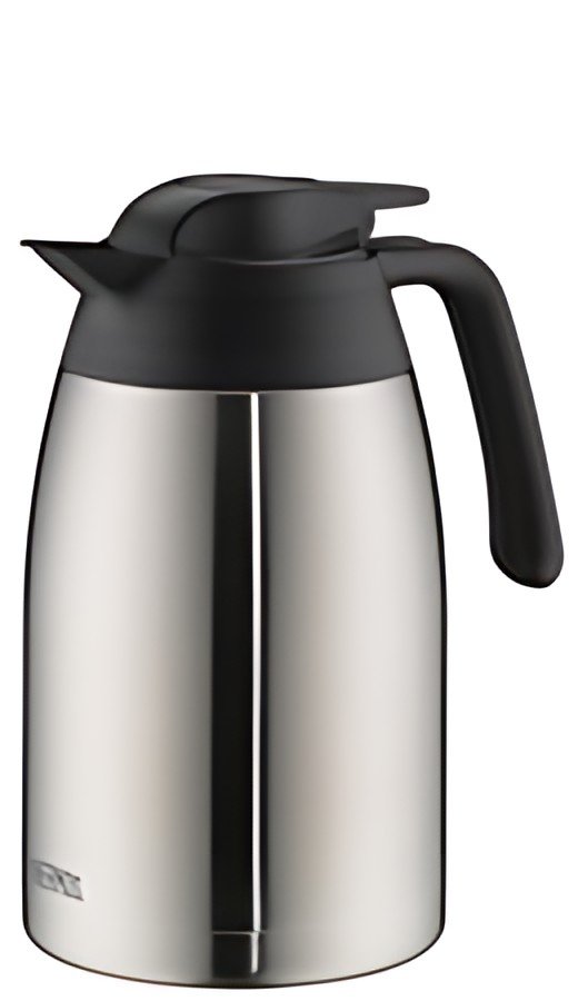 THERMOS Pichet isotherme THV, 1,0 litre, acier / noir