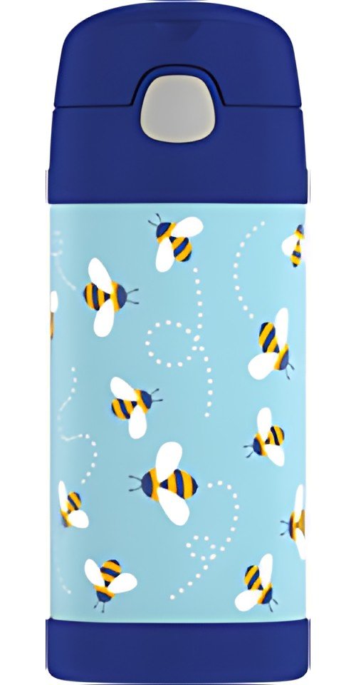 THERMOS Gourde isotherme FUNTAINER Straw Bottle, abeilles