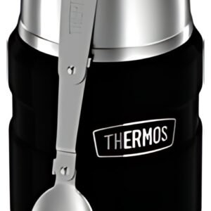 THERMOS Récipient alimentaire STAINLESS KING, 0,47 l, noir