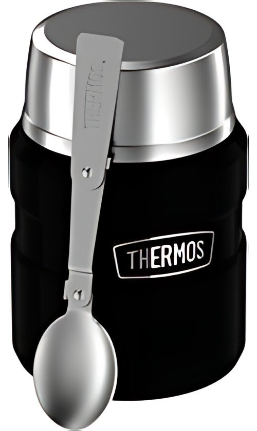 THERMOS Récipient alimentaire STAINLESS KING, 0,47 l, noir