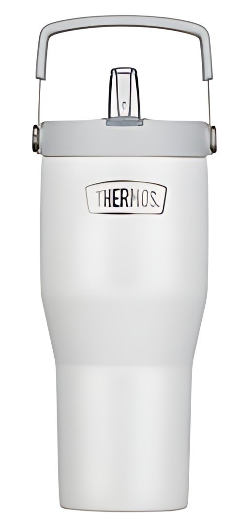THERMOS Gobelet isotherme RS Flip Straw, 0,85 l, blanc