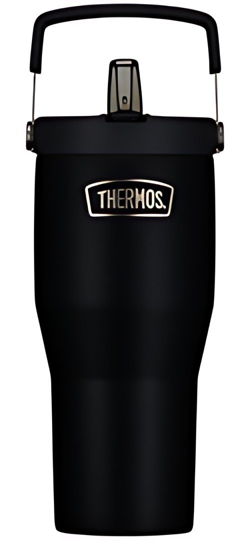 THERMOS Gobelet isotherme RS Flip Straw, 0,85 l, noir
